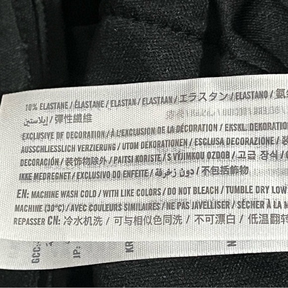 ABERCROMBIE & FITCH Faux Leather Pants Size 6 Black Side Leg Slit New With tags - Picture 14 of 15